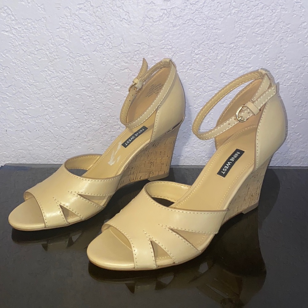 Nine West Nude Wedges - Size 10